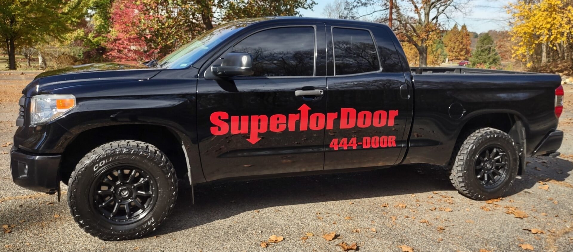 Superior Door branded service truck